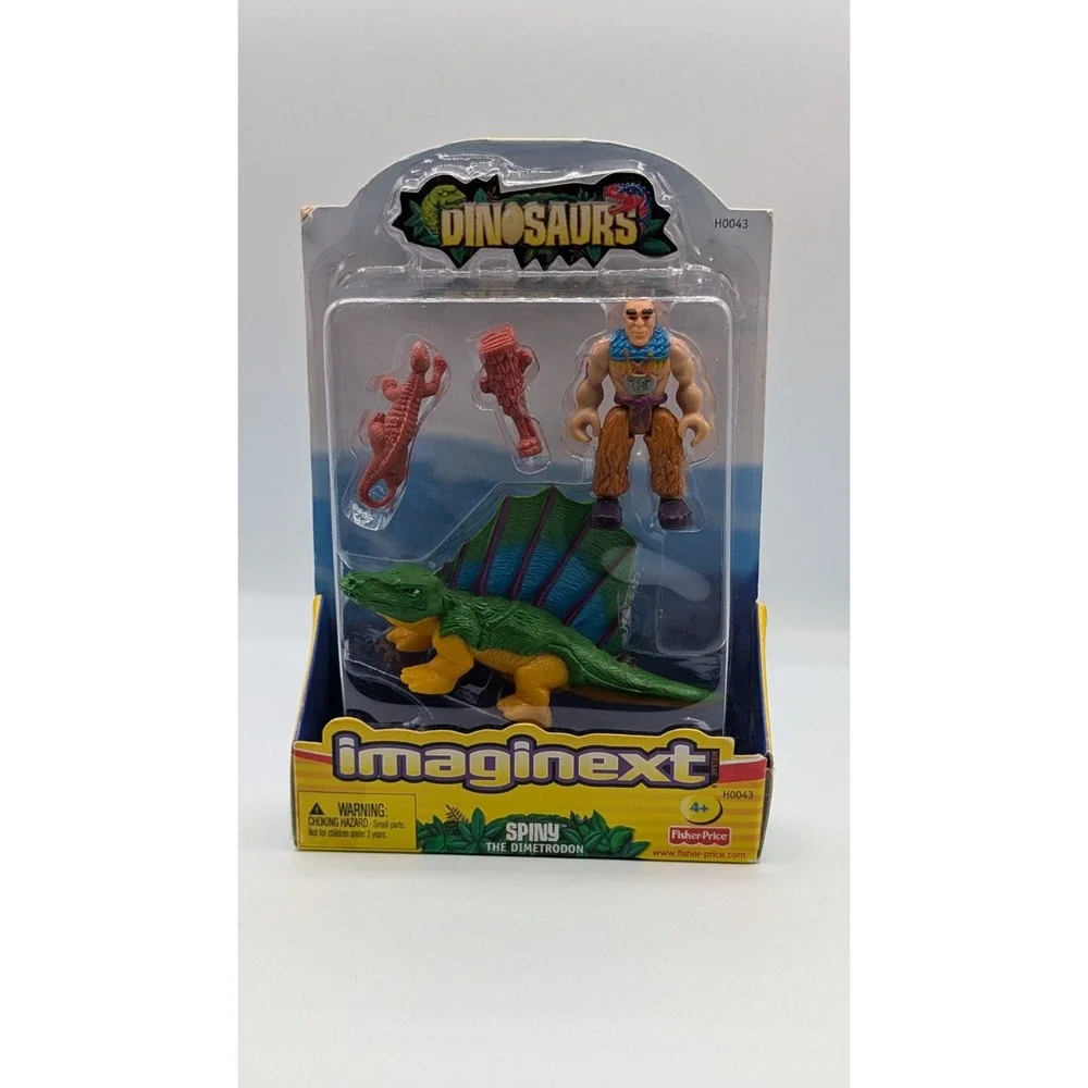 2004 Fisher Price Imaginext Dinosaurs Spiny the Dimetrodon Set